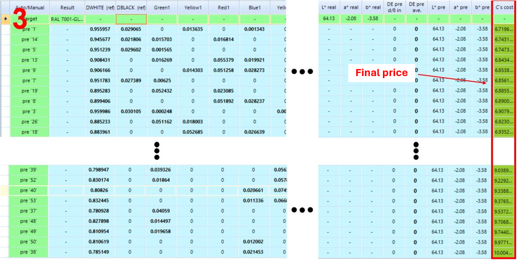 Color matching software