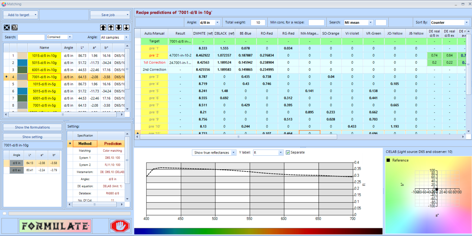 Color matching software